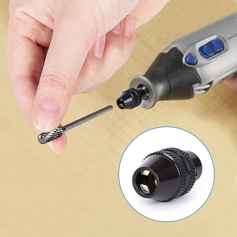 

1 Set Multi-Function Drill Chuck Rotary File & 15 Pcs 40Mm Handle Page Wheel