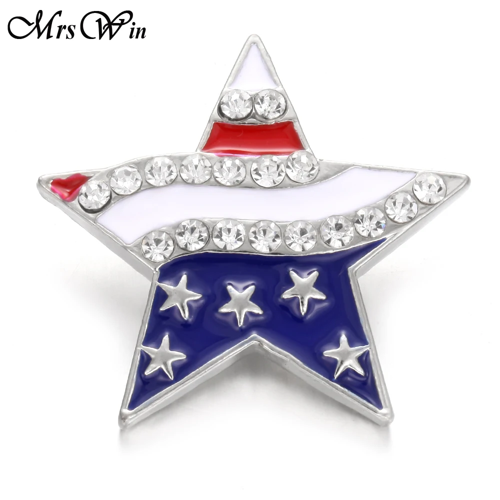 6 шт./лот новые застежки ювелирные изделия Пять звезд доллар футбол металлические