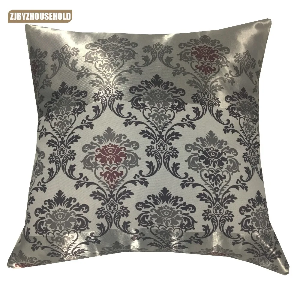 

Cushion Cover European Style Curtain Matching Grey Living Room Sofa Cushion Set Office Car Cushion Set