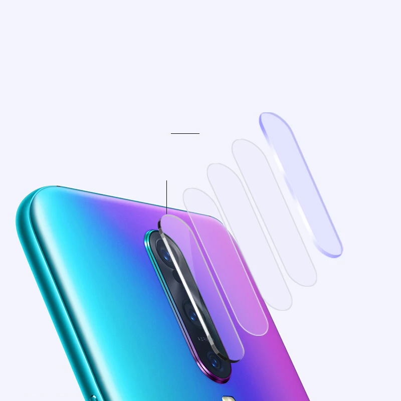 EXUNTON 2 шт для OPPO R17 Pro R17Pro задняя камера Объектив Закаленное стекло Защитная пленка