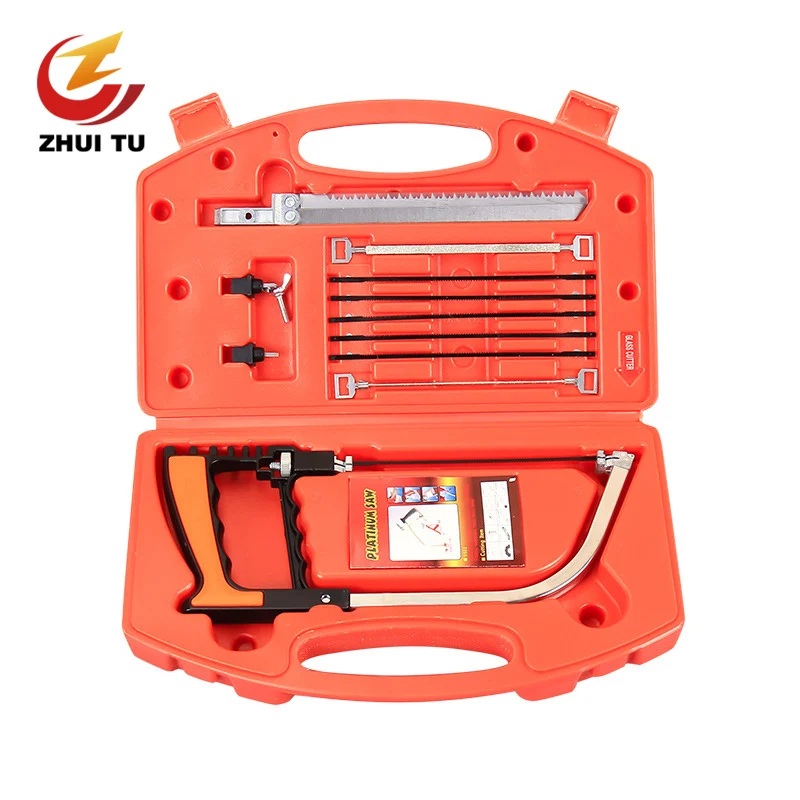 

Многофункциональная ручная стальная пила, комплект из 12 предметов, маленький Универсальный мини пильный станок для дерева и стекла, высока...