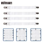 Простыня эластичная с 2 головками, прочные зажимы для простыни, регулируемый зажим для матраса