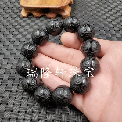 Различные стили Нефритового агата браслет Багуа Круглый из бисера ретро