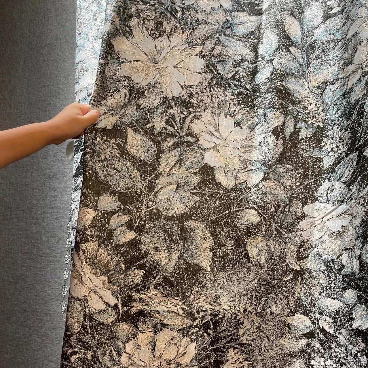 

Yarn-dyed exquisite jacquard new American retro pastoral style Chinese home decoration Curtains for Living dining room bedroom