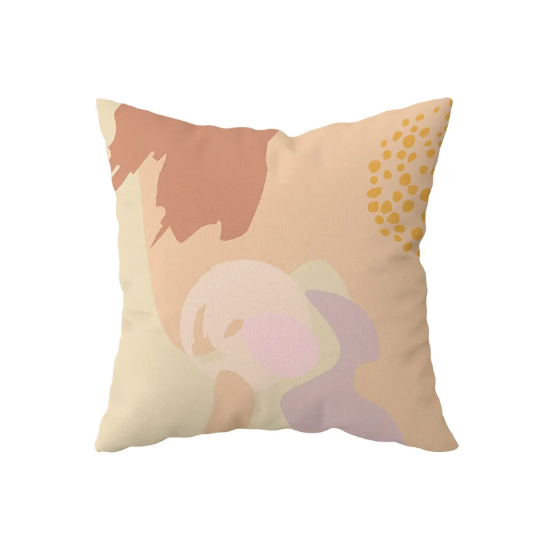 

Abstract Art Office Sofa Pillowcase Nordic Style Cushion Cover Face Line Printing 45x45cm 1Piece
