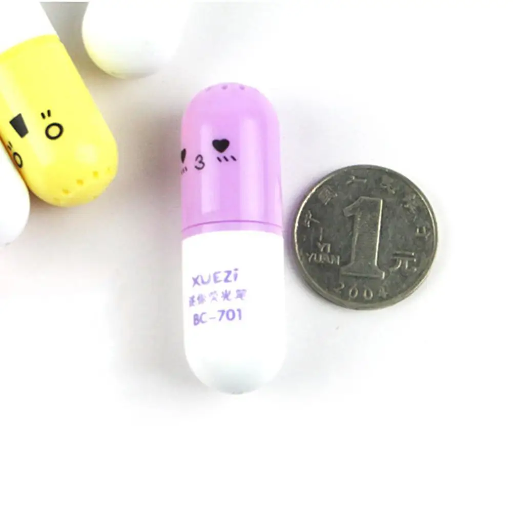 Офисные канцелярские принадлежности 6 шт./компл. мини-маркер в форме таблетки