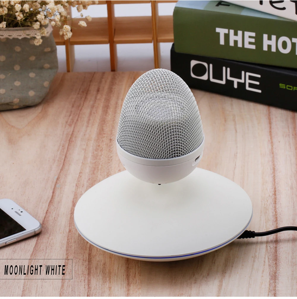 Магнитная левитация BlueTooth динамик 360 градусов плавающий поворот яйцо форма День