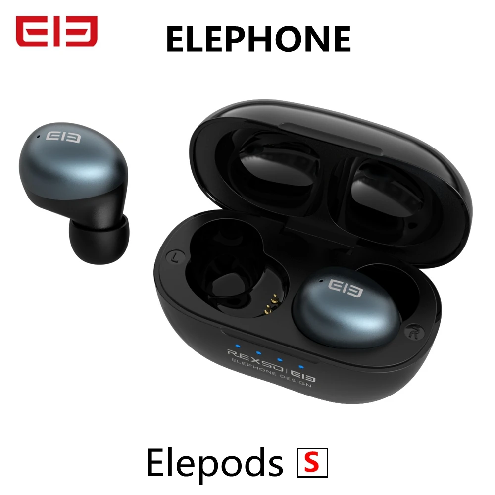 

Elephone Elepods S TWS Mini HiFi Stereo Bluetooth-compatible Earbuds Dual Mic Noise Cancelling Earphone Sports Headset AAC APT