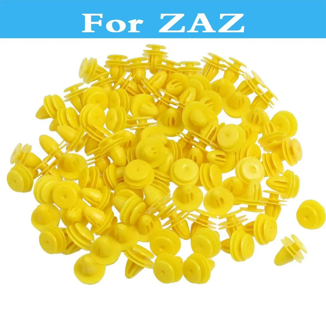50 шт. заклепки автомобильный бампер накладка панели зажимы желтый для Zaz 1105 Dana Forza