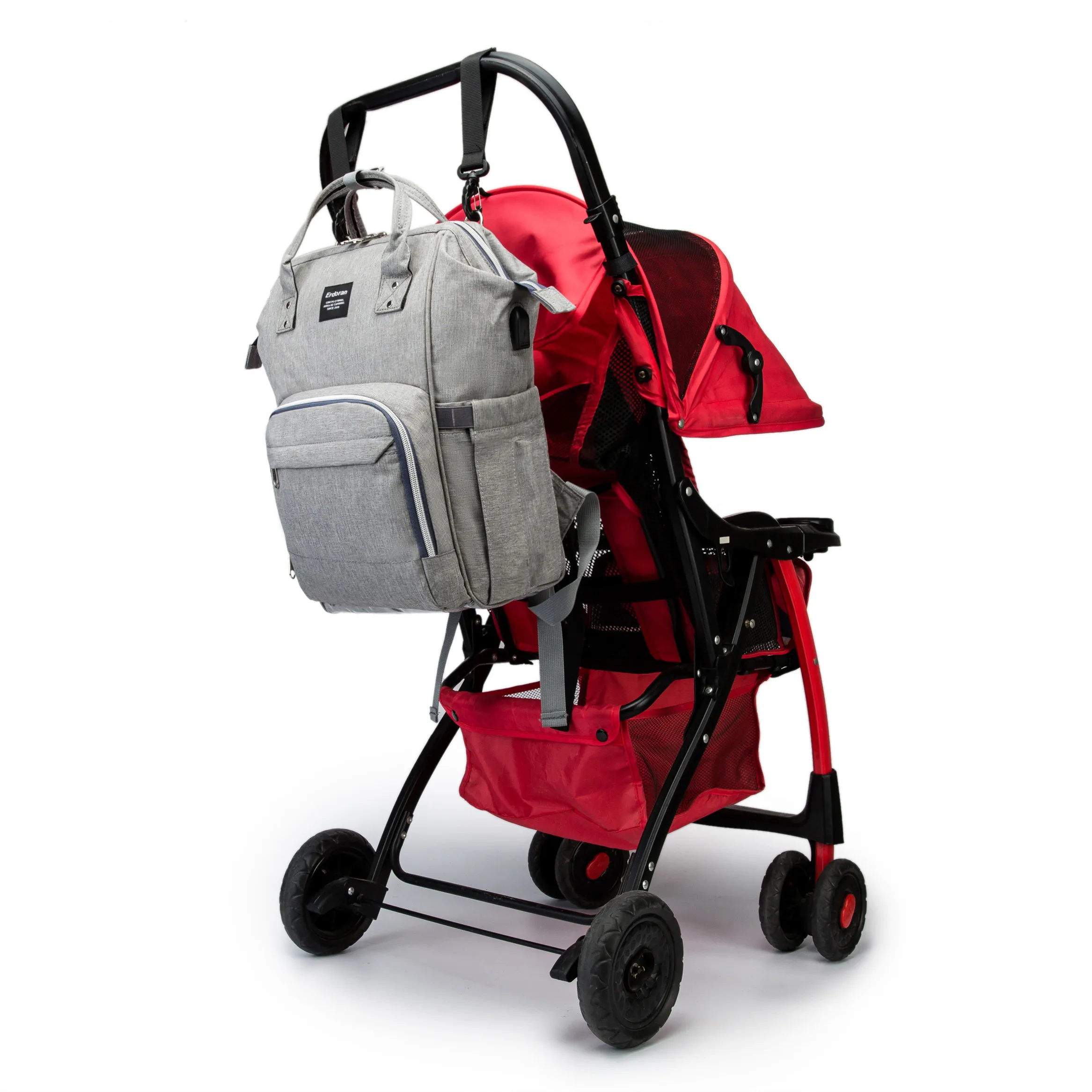 Большая вместительная сумка для подгузников рюкзак на молнии путешествий детей