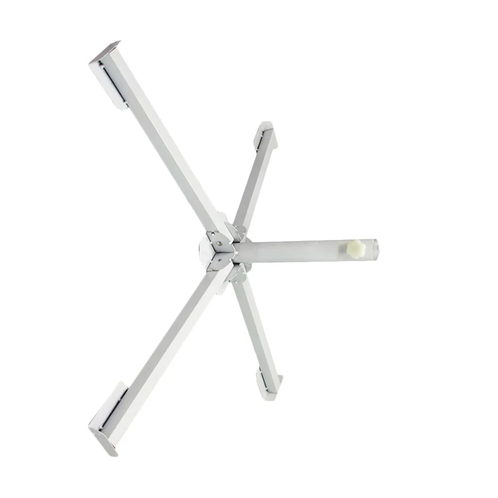 

1PC Portable Four-Leg Foldable Sun Umbrella Base Folding Cross Iron Umbrella Seat for Outdoor Beach Garden