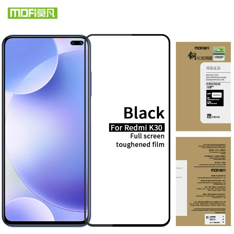 

Для Redmi K30 закаленное стекло MOFi для XIAOMI Redmi K30 закаленное стекло для Redmi K30 Полное покрытие экрана защитное стекло