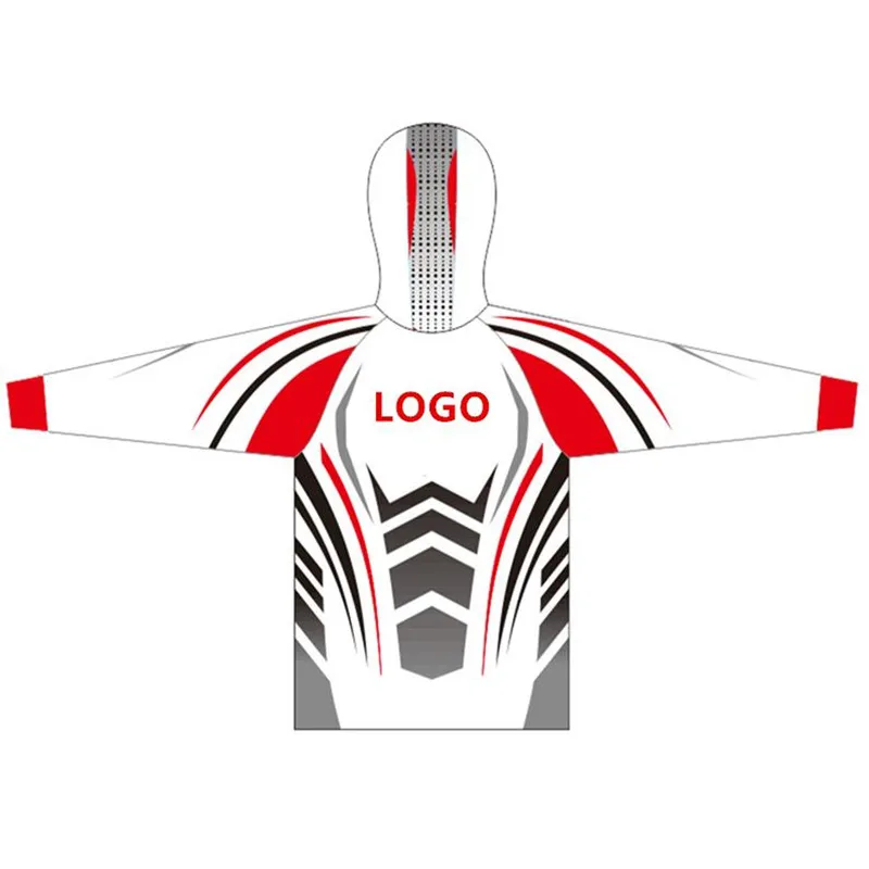 Изготовленный на заказ логотип летняя анти УФ с капюшоном рыболовная одежда