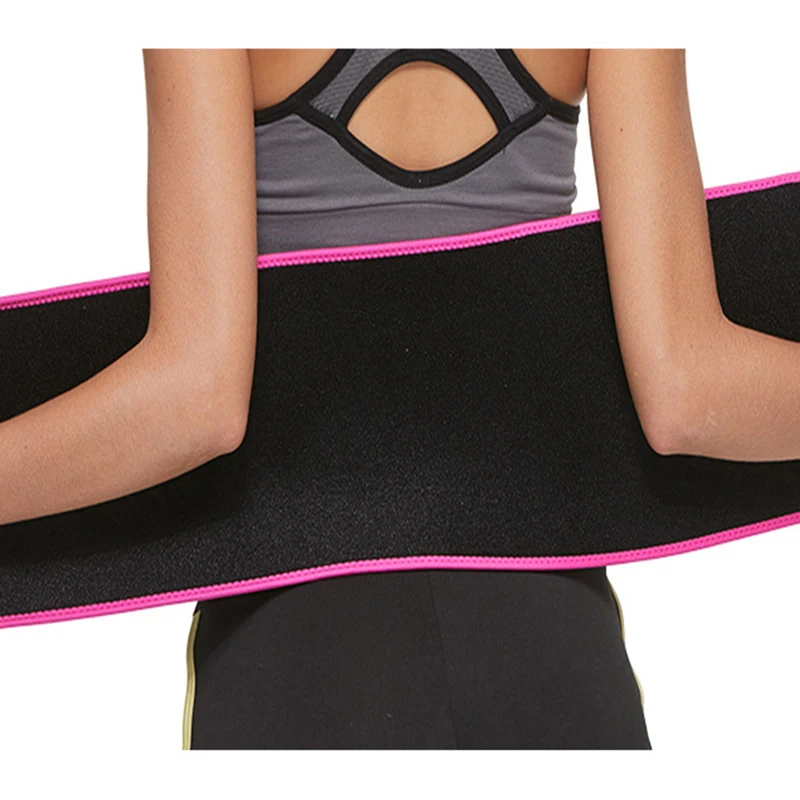 

Corset Sweat Belt Waist Trainer Belt Weight Loss Cincher Body Shaper Tummy Control Strap Slimming Sweat Fat Burning With Pocket