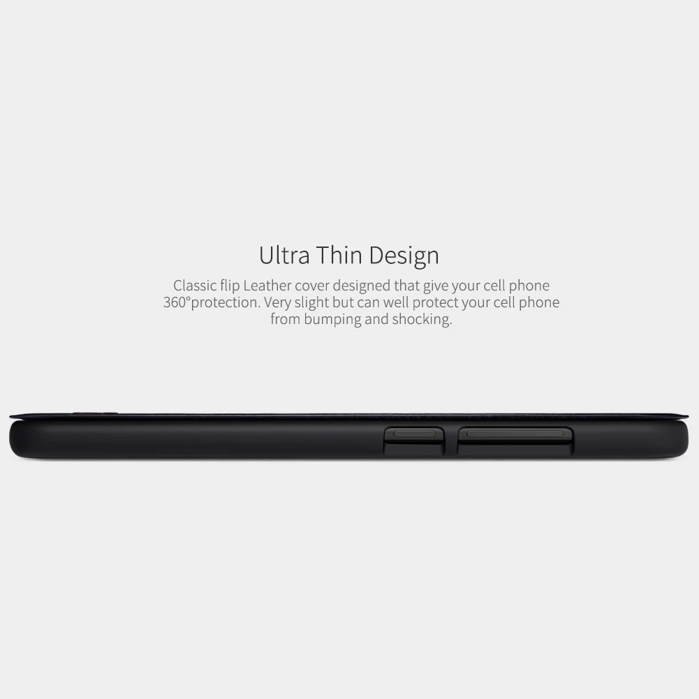 Кожаный смарт-чехол для Xiaomi Mi 8 с функцией автоматического сна и пробуждения 6," Nillkin QIN кожаный чехол для Xiaomi Mi 8 с отделением для кредитных карт
