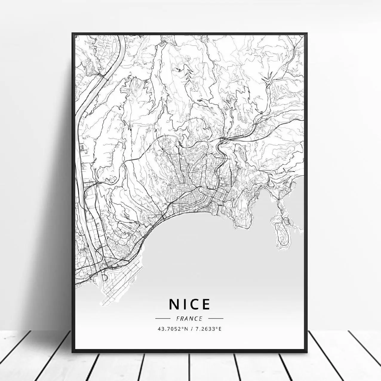 Ницца Сент Этьен Кан экс ан Прованс Марсель Кале Франция холст художественная