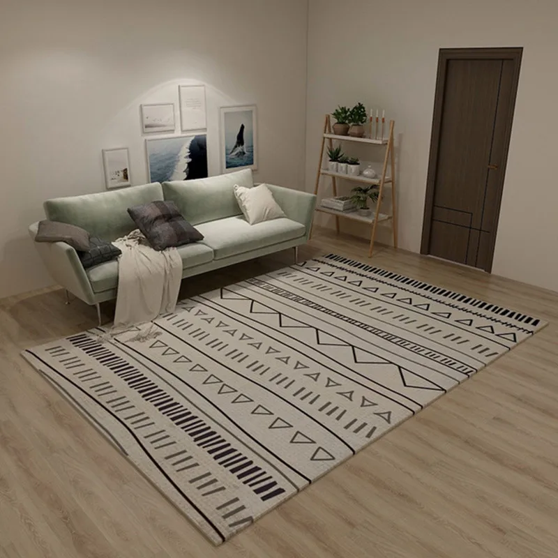 

Modern Minimalist Living Room Light Luxury Home Bedroom Full Carpet Coffee Table Blanket Floor Mat Can Be Washed Custom