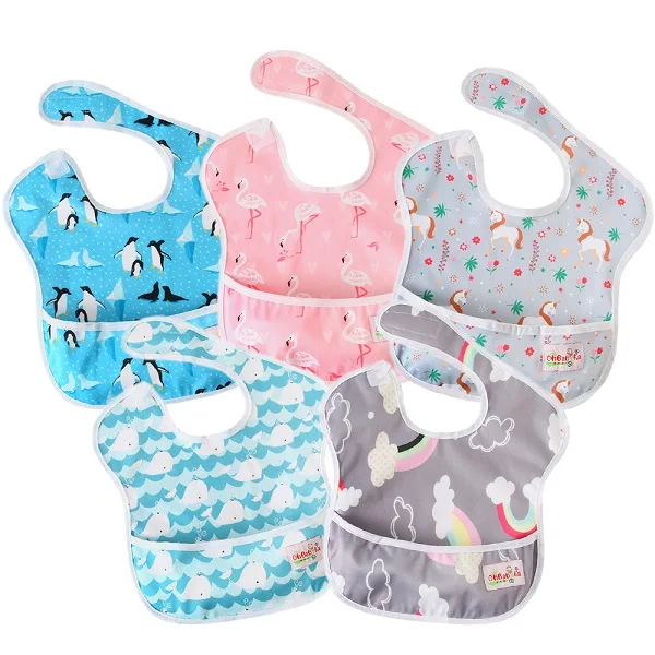 SZY-5pcs-07 5 шт./упак. водонепроницаемые детские нагрудники Infantil кормящая бандана нагрудник Ohbabyka бренд детское питание нагрудник Единорог узоры печать детские вещи - Цвет: SZY-5pcs-07