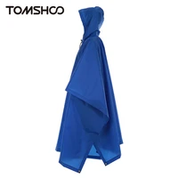 tomshoo multifunctional lightweight raincoat w hood hiking cycling rain cover poncho rain coat outdoor camping supplies tent mat