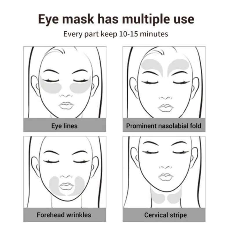 LANBENA гидрогелевые патчи с черным жемчугом под глазами для глаз лица против морщин