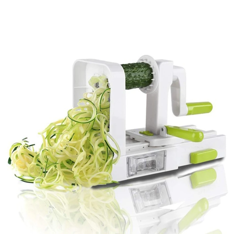 4 лезвия Овощной спиризатор складной овощной пасты и спагетти картофель