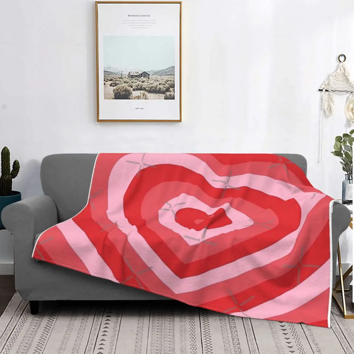 

Manta de corazones, para cama colcha, alfombra a cuadros, manta Heat MICA, ropa de cama y fundas