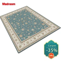 european style retro carpet blue country printed pattern bedroom rug living room decoration fashion area floor mat selling 2021