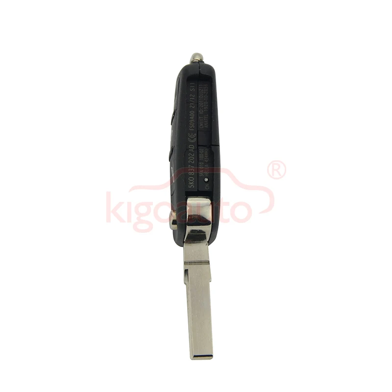 5K0837202AD дистанционный ключ 3 кнопки HU66 434 МГц 5K0 837 202 AD для VW ключ Passat Polo Golf Jetta Beetle 202AD ключ kigoauto
