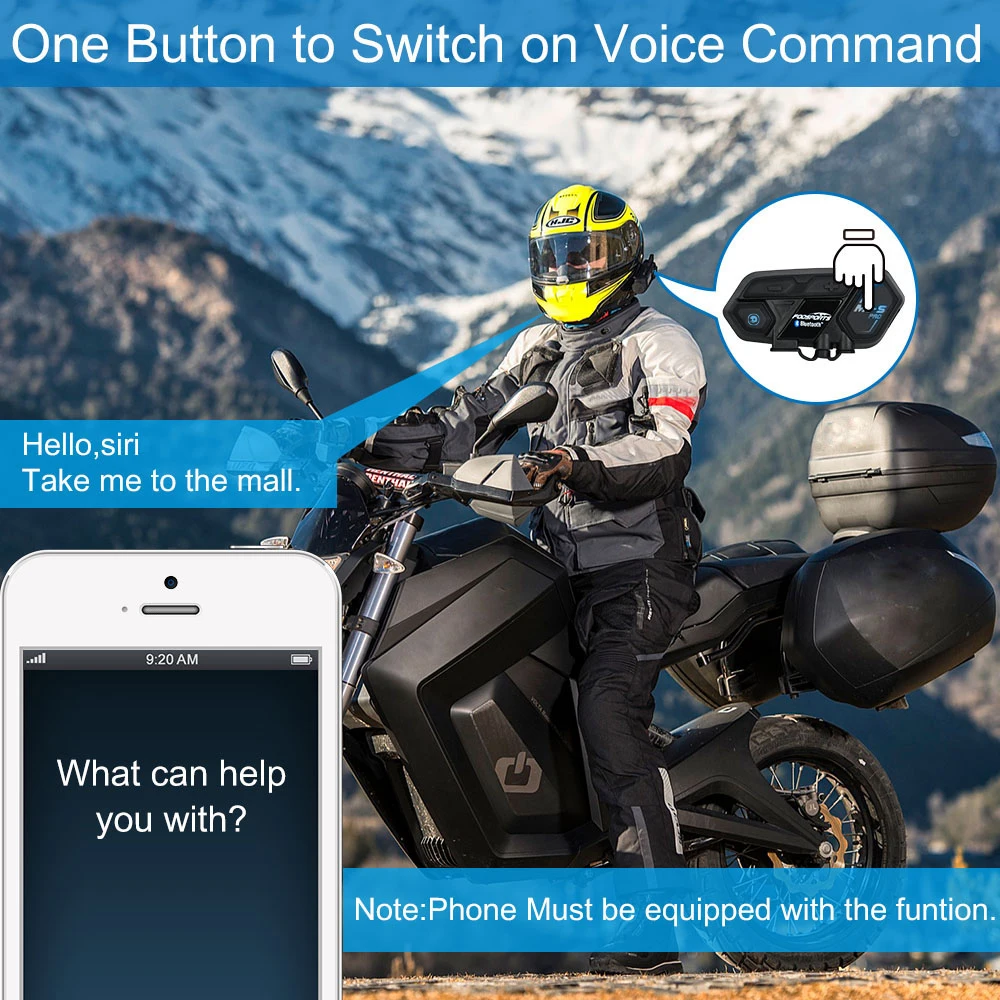

3pcs Fodsports M1s Pro Intercom Motorcycle Wireless Bluetooth Headset Helmet 8 Riders 2000M Waterproof Intercomunicador Moto
