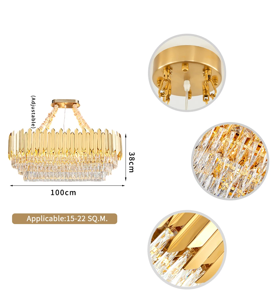 Прямоугольная хрустальная люстра, светильник ing Lustre Cristal, для гостиной, светодиодный, люстры, для кухни, остров, подвесной светильник, светильники