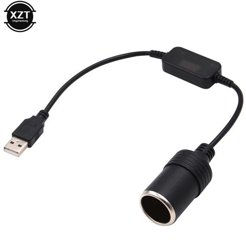 Автомобильный прикуриватель USB 5 В до 12 В адаптер Power Bank конвертер розетка женский шнур питания авто аксессуары для интерьера