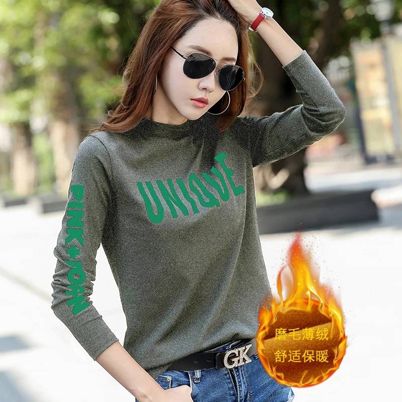 BOBOKATEER размера плюс футболка женская футболка буквы camisetas mujer verano Футболка женская футболка Женские топы Забавные футболки - Цвет: gray velvet