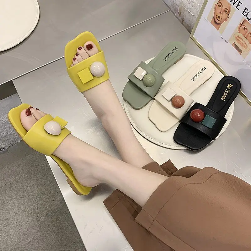 

2021 New Summer Men Slides Lightweight Cool Beach Slippers Slide Bone Fish Mouth Flip Flops Men's Sandals Soft EVA Sneakers