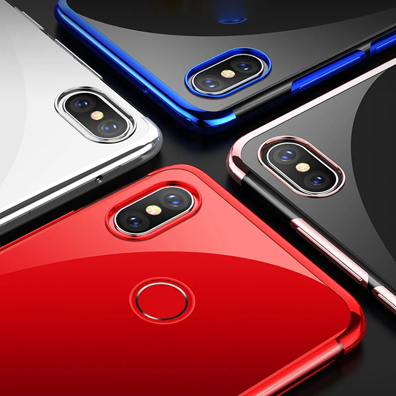 Full Cover Plating Case for Xiaomi Mi 9 Pocophone F1 Soft TPU 8 A2 Lite A1 Max 3 Mix 2S Note 2 Play SE Mi6 |