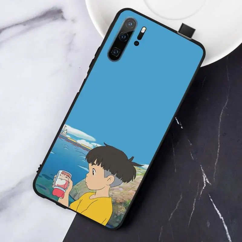 

Ponyo on the Cliff Phone Case For Huawei honor Mate P 10 20 30 40 i 9 8 pro x Lite smart 2019 nova 5t