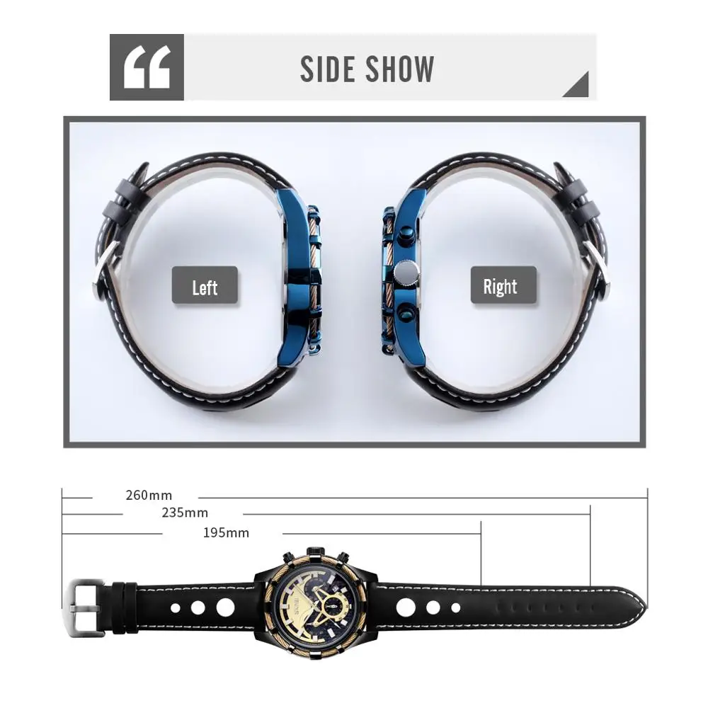 

SKMEI Golden Men Quartz Wristwatches Luxury 2020 Leather Luminous Pointer Waterproof Stopwatch Sport Male Clock montre homme