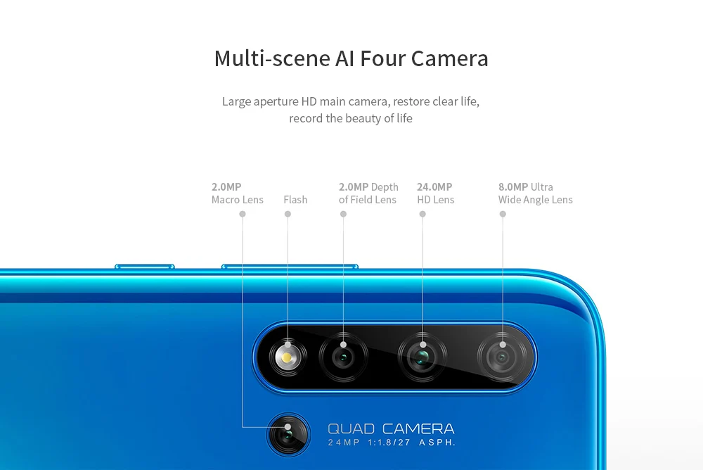 HuaWei Nova 5i смартфон Kirin 710 Android 9,0 6," ips 2310X1080 8 ГБ ОЗУ 128 Гб ПЗУ МП отпечаток пальца