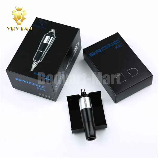 Origin HUMMINGBIRD BRONC RCA роторный Швейцарский Мотор татуировки ручка+ 20 шт кассета с иголками для татуировок питания BRT02
