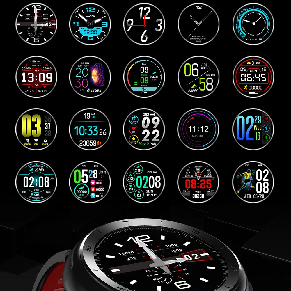 Мужские Смарт-часы с пульсометром и тонометром водостойкие IP68 | Электроника