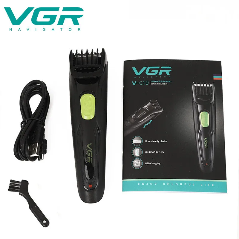 

VGR professional hair trimmer usb rechargeable hair clipper haircut machine oil head clipper adjustable blade
