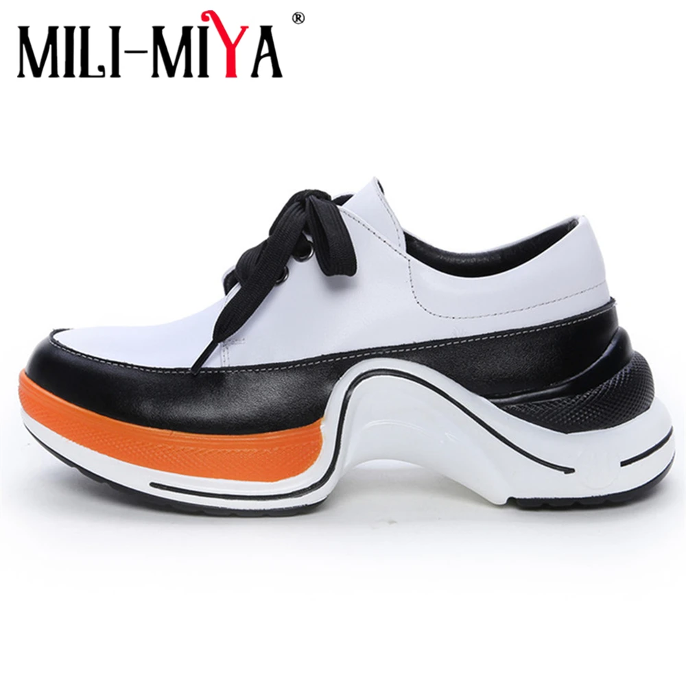 MILI MIYA модная женская повседневная обувь на плоской подошве женские удобные