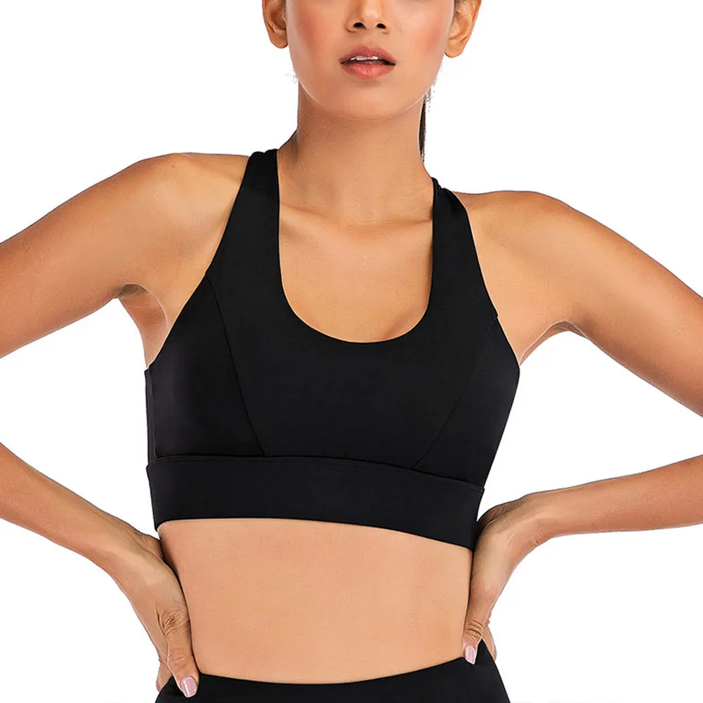 

Newly Workout Sports Bras for Women Running Yoga Top Fitness Backless Clothes with Pad