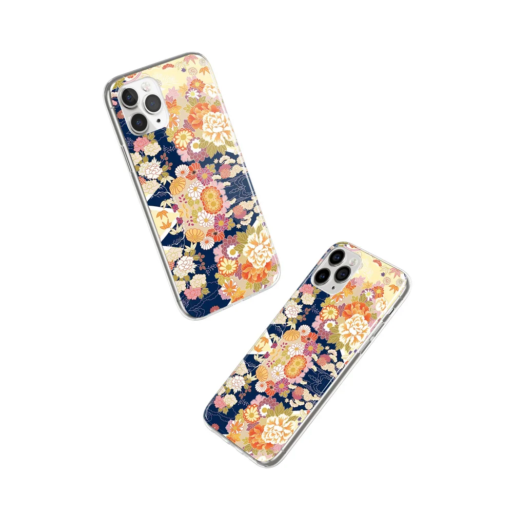 

Classical Style Flower Design Cell Phone TPU Case for IPhone 11 Mobile 6.1'' Protection Back Cover Case Phone Shell Accessories