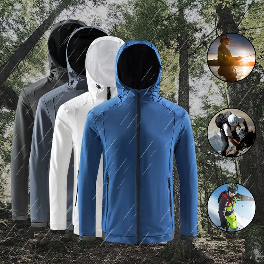 Мужская Флисовая Куртка для походов водонепроницаемая ветронепроницаемая