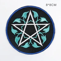 new magic array stars punk embroidered appliques punk style rainbow colorful patches sew parches moon coat jeans hat badges