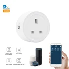 EWelink ZigBee Smart Plug адаптер для Великобритании пульт дистанционного управления голосовой Управление Мощность с контролем энергии на выходе таймер розетка Smart Home умная розетка