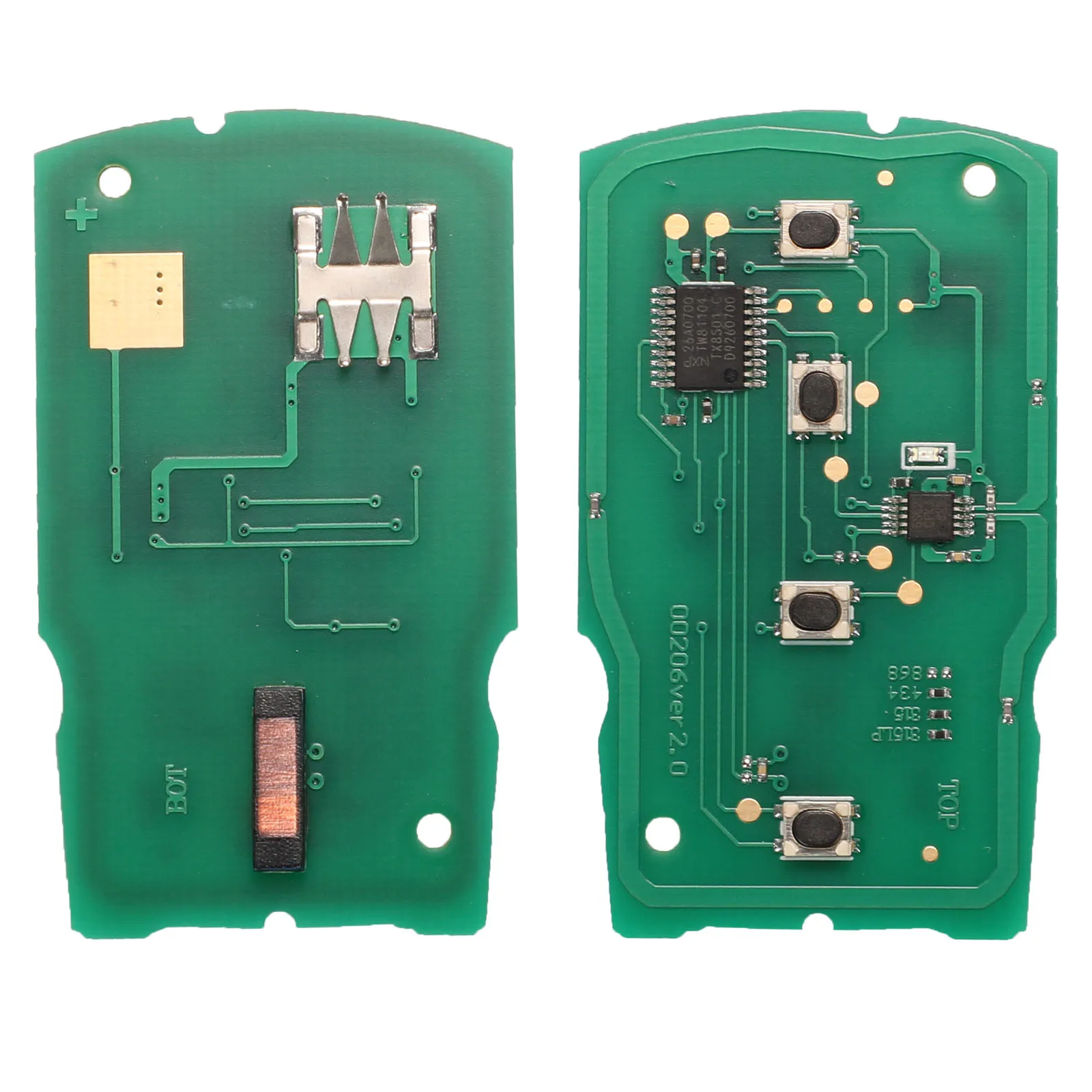 

Kutery 5pcs 4 Buttons Smart Remote Car Key Fob 315/433/868Mhz ID46 Pcf7953 For BMW 7 Series E65 E66 With Hu92 Uncut