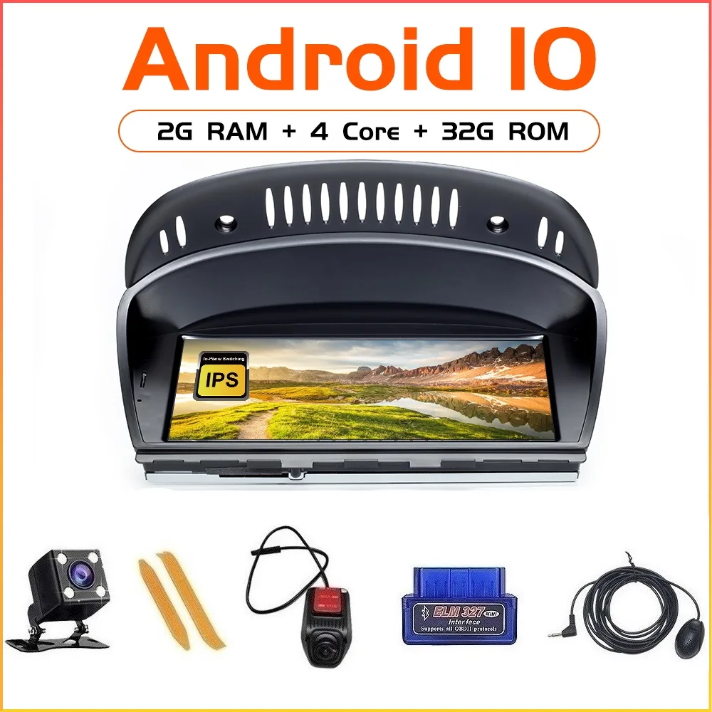 Android10 для BMW серии 5/3 E60 E61 E62 E63 E90 E91 CIC CCC автомобильный 4 ядерный 2 ГБ 32