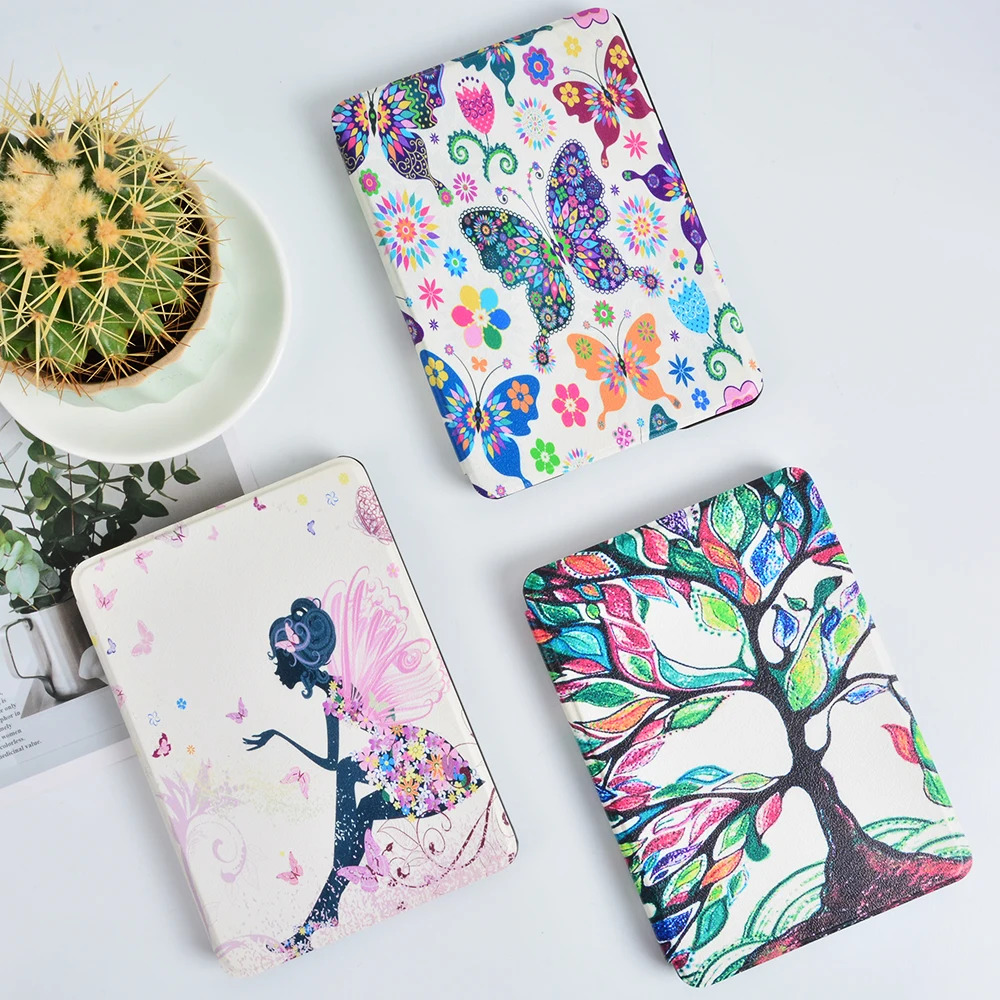 Folio PU кожаный чехол для Amazon All-new Kindle для Kindle 10th электронная книга чехол Магнит крышка+ Защитная пленка для экрана