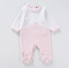 Комбинезон с длинным рукавом 0-2 лет, для девочек и мальчиков, хлопок, цвета в ассортименте